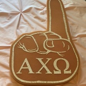 Alpha Chi Omega foam finger